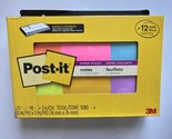 Post-it Super Sticky Notes, 3&quot; x 3&quot;, Assorted Colors, 90 Sheets/Pad BOX ... - £11.86 GBP