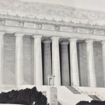 Old Original Photo BW Lincoln Memorial Building Vintage Americana Photograph - £10.11 GBP
