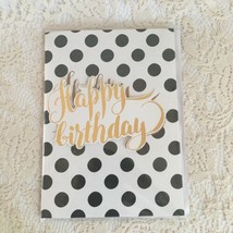 Happy Birthday Musical Card White and black dots - £3.20 GBP