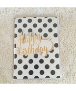 Happy Birthday Musical Card White and black dots - £3.13 GBP