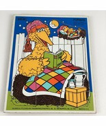 Playskool Sesame Street Bedtime Big Bird Frame Tray Puzzle Muppets Vinta... - $27.01 CAD