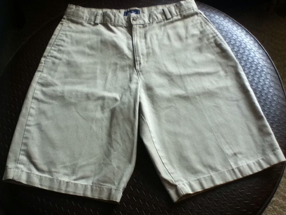 Boys-Dockers-shorts-Size 18-uniform shorts-khaki-flat front - $13.89