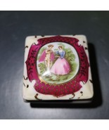 Vintage Small Victoria TMJ Japan Porcelain Trinket Box 2&quot; x 2&quot; - $475.17 MXN