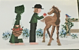 Diane Graebner Designs Cross Stitch Pattern An Apple a Day Amish Horse B... - $5.99