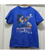 VTG Nutmeg Los Angeles Dodgers Shirt #31 Mike Piazza Blue Lee Sports Men... - £36.23 GBP