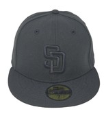 San Diego Padres New Era Fitted 59FIFTY Blackout Baseball Cap - $54.86 CAD