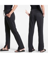 ATHLETA Black Hermosa Travel Commute Pants | Size Small Split Hem Yoga P... - £33.85 GBP