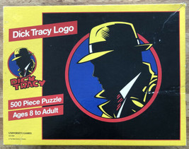 Vintage Walt Disney Dick Tracy 500 Piece Logo Zigsaw Puzzle Jumbo Size Sealed - £21.15 GBP