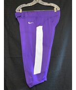 Nike Team Vapor Pro 3/4 Football Pants Men's 2XL 845930-546 Purple &amp; White - $25.59