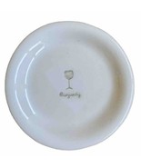 Williams Sonoma Wine Series  Embossed Appetizer Plate Burgundy - $6.99