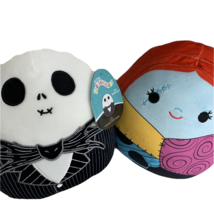 2 Disney Nightmare Before Christmas NBC 8 in Squishmallows Jack and Sall... - $33.20