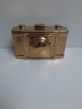 Interiors By Design Ceramic Camera Gold Color Shiny - £16.76 GBP