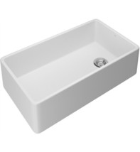 White Allia 36 Inch Fireclay Single Bowl Apron Front Kitchen Sink AL3620... - £538.27 GBP