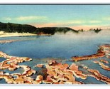 Sapphire Pool Biscuit Basin Yellowstone National Park UNP Linen Postcard... - $4.00