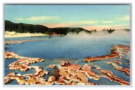 Sapphire Pool Biscuit Basin Yellowstone National Park UNP Linen Postcard T16 - £3.17 GBP