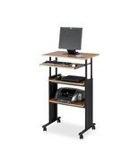 Adjustable Height Stand Up Office Desk in Medium Oak - $10,085.06 MXN