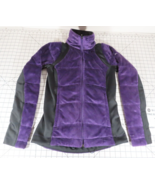 Columbia Womens Jacket Small Omni-Heat Lush Plush Fleece Purple Black Fu... - £23.58 GBP