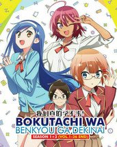 Bokutachi wa Benkyou Ga Dekinai Season 1+2 VOL1-26 End English Sub SHIP FROM USA - £29.12 GBP