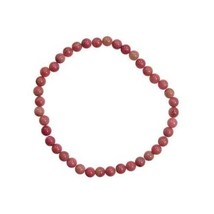 4Mm Rhodonite Stretch Bracelet - $9.59