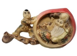 Japanese Netsuke Men Branch Hand Painted Resin? - £30.14 GBP