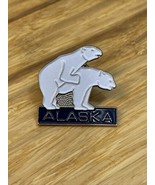 Made in Alaska Polar Bear Souvenir Travel Pin Pinback KG JD - $9.90
