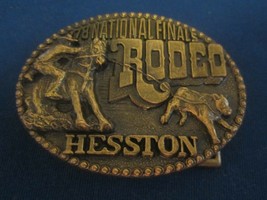 Vintage Metal Belt Buckle National Finals Rodeo 1978 4th Ed [j10a] - £7.55 GBP