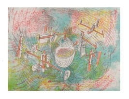 &quot;Station Spatiale&quot; by Roberto Matta Lithograph on Paper LE of 200 30&quot; x 22&quot; - £1,110.90 GBP