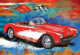 NEW Jigsaw puzzle with Collector&#39;s Tin Chevrolet Corvette 550 piece - £7.61 GBP