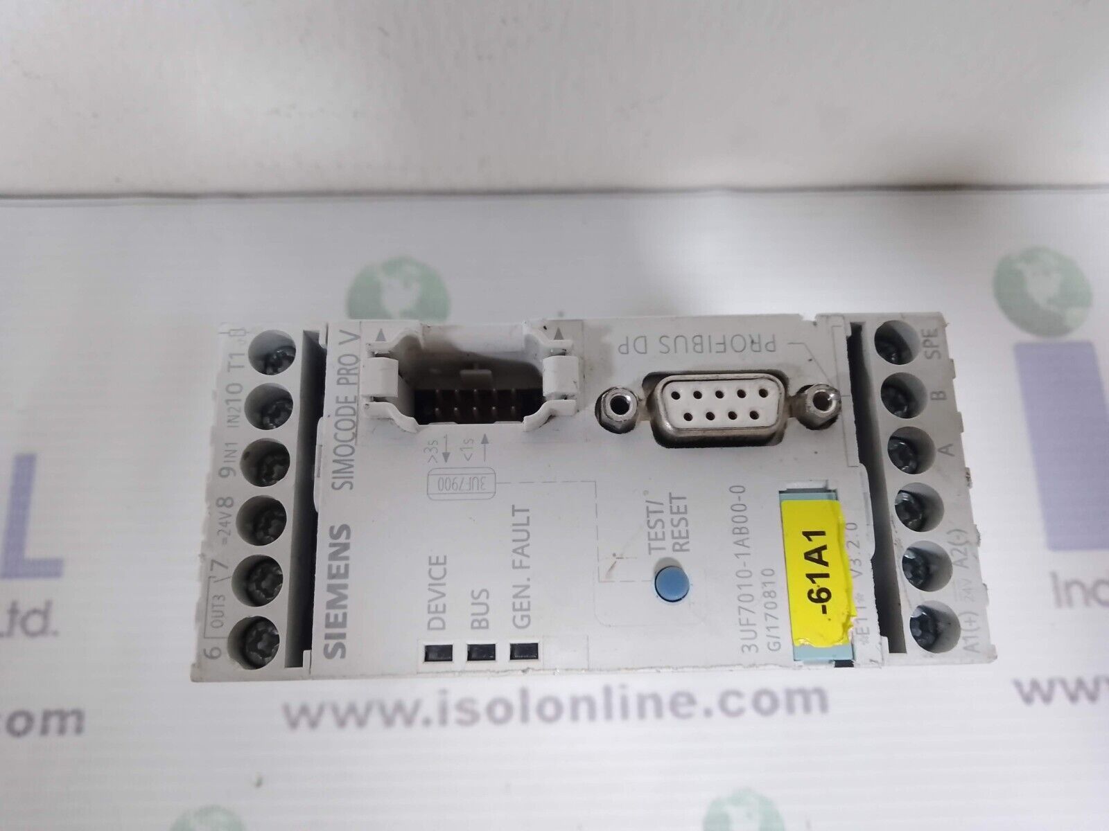 Siemens 3UF7010-1AB00-0 G/170810 Simocode Pro V With Profibus DP - $214.92