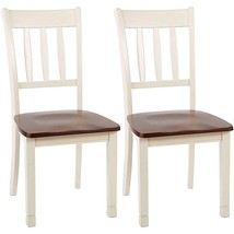 Signature Design by Ashley Whitesburg Cottage Rake Back Dining Chair, 2 Count, B - £172.62 GBP