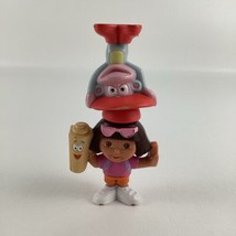 Dora The Explorer Deluxe PVC Stacking Figures Toppers Lot Boots Map Vintage - $14.80