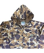 Vintage Hodgman Mens M Rain Coat Waterproof Camo Hooded Hunting Fishing ... - $39.59