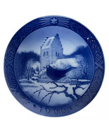 Royal Copenhagen Christmas Plate 1966 Black Bird at Christmas Time Kai L... - $14.01