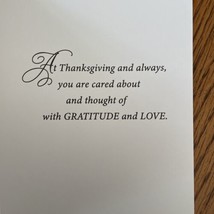Happy Thanksgiving Card &amp; Envelope Hallmark Greeting Card B1 - $4.64