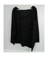 Lane Bryant Long Sleeve Black Metallic Shirt Size 22/24 - $20.71 CAD