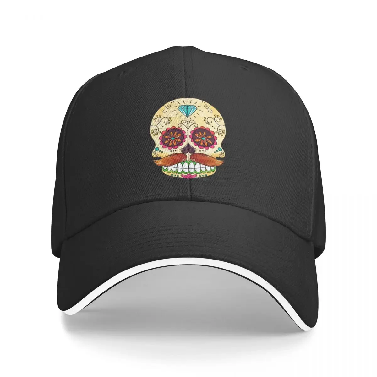 Mexican Sugar Skull Baseball Cap Mountaineering Hood Icon Beach Bag Man Women&#39;s - $13.99