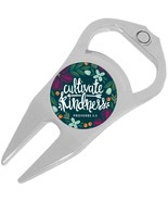 Cultivate Kindness Proverbs Golf Ball Marker Divot Repair Tool Bottle Op... - €10,09 EUR