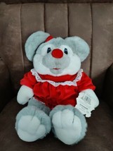 Vintage 1990's Plush Christmas Mouse 20" Stuffed Animal COMMONWEALTH Toys NY - £31.92 GBP