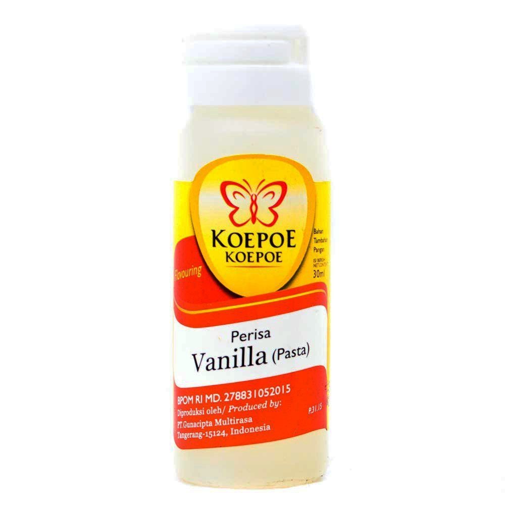 Koepoe-koepoe Perisa Aroma Pasta Vanilla (Vaneli) - Flavour Enhancher, 30ml (Pac - $19.34