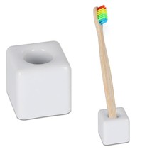 Stand For Bathroom Vanity Countertops, Mini Ceramics Toothbrush Holder S... - £7.16 GBP