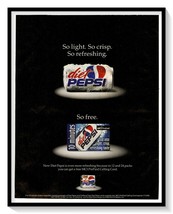 Diet Pepsi MCI Calling Card Print Ad Vintage 1999 Magazine PepsiCo Adver... - $9.70