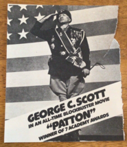 1976 Patton Movie Ad Article Advertising Cinema 6x5 ~853A - $9.70