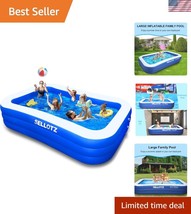 Oversized Inflatable Pool - 120&quot; x 72&quot; x 22&quot; for Kids &amp; Adults, Safe &amp; D... - $1,961.42 MXN