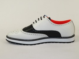 Men's Shoes The Priority L TAYNO Leather Wingtip Dressy Sneaker White/Black image 4
