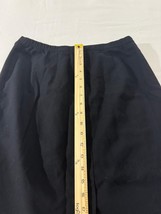 Sag Harbor Petite S22023 Women's Black Rear Zip & Slit Pull-On Skirt Size 12P image 7