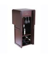 9 Bottle Walnut Wine Bottle Rack Mini Bar Expandable Counter - $759.92 CAD