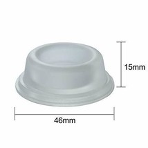 Rubber Door Stopper Bumpers Pack of 2 Clear Self-Adhesive Wall Protectors - £7.50 GBP