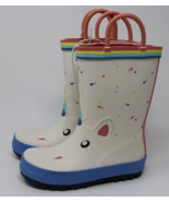 Toddler Girls Cat &amp; Jack Selene Unicorn Waterproof Rain Boot Size 8 NWT - £11.58 GBP