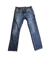 Rock Revival Ryker Jeans Men’s Blue Straight Distressed Flap Pocket Size... - £44.36 GBP