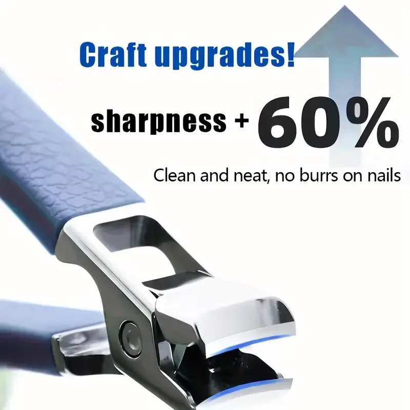  steel nail toenails clippers cutter with anti splash cover sharp trimmer pedicure care thumb200